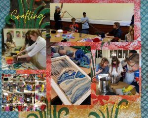 Making futures cic crafting is fun collage of workshops and craft sessions with Debbie Tomkies